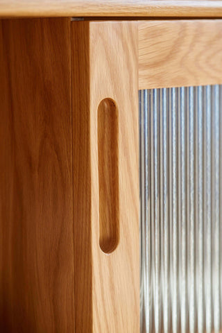 modern almer sideboard one glass door