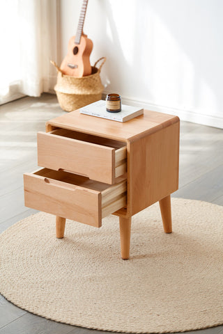 modern bronte bedside two drawers