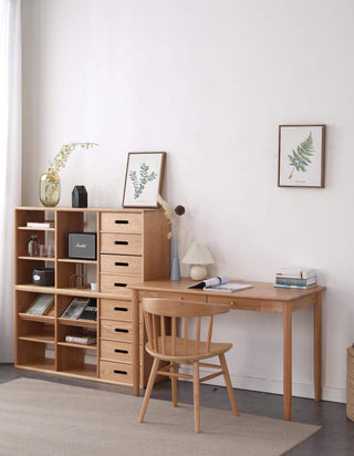 modern dario study table with cabinet 4 drawers