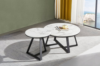 modern design ophelia coffee table with durable sintered stone top
