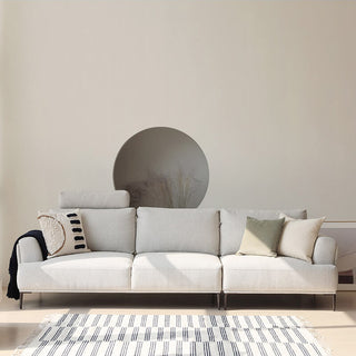 modern fabric sofa mila metal legs