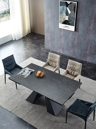 modern festivo grey table rounded edges