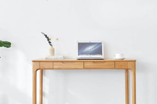 modern girona study desk wooden