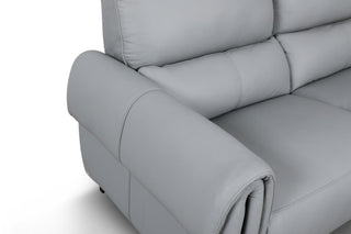 modern grey leather recliner camilo sofa