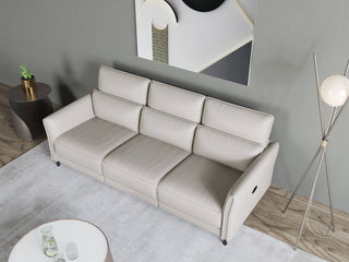 modern leather sofa white britney