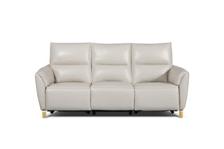 modern leather sofa with recliner bernice