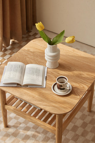 modern sola coffee table rounded corners