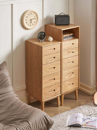 modern terre narrow chest of drawers