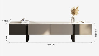 modern tv console stone top naomi