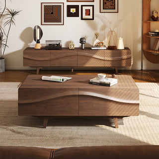 modern walnut tv console rano