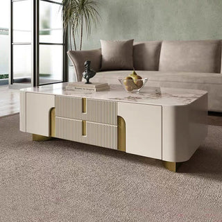 modern white coffee table orta