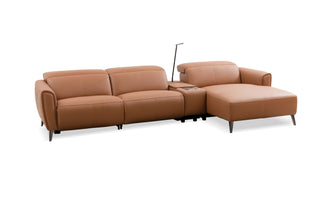 modular l shape recliner sofa with console and cup holder