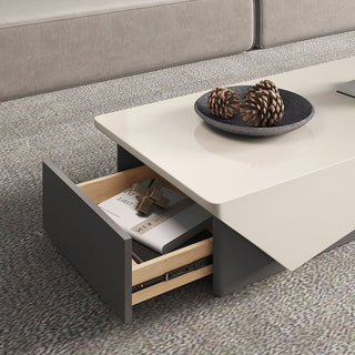 nala unique coffee table with storage hidden drawer for essentials