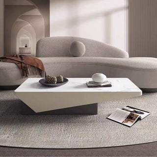 nala unique coffee table with storage sintered stone top creative shape