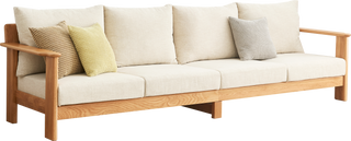 natural elm sofa scandinavian design