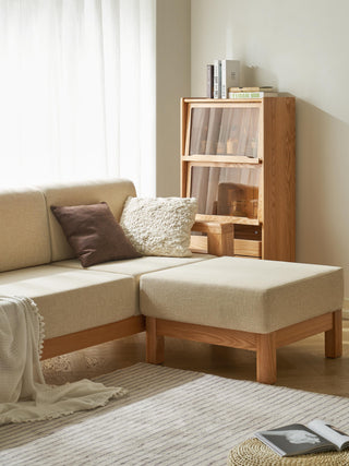 natural oak oaky l shape sofa