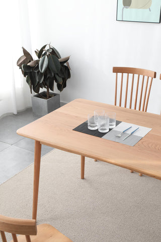 natural oak wood dining table dante design