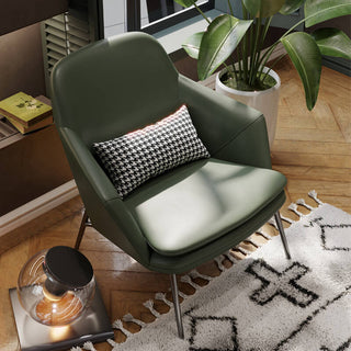 naya fabric lounge chair contemporary style