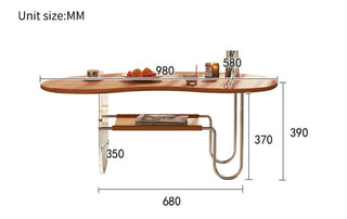 new modern wood coffee table elsa