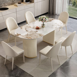 noli modern dining table capsule shape