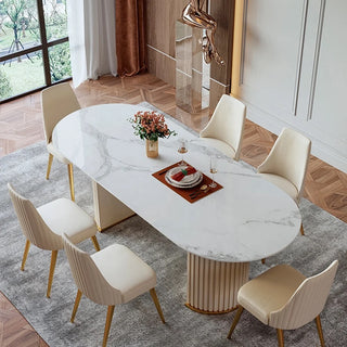 noli modern dining table stone top