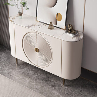 nomira sideboard with stone top rounded design profile