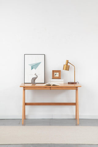 oak wood antonio minimalist study table for home office