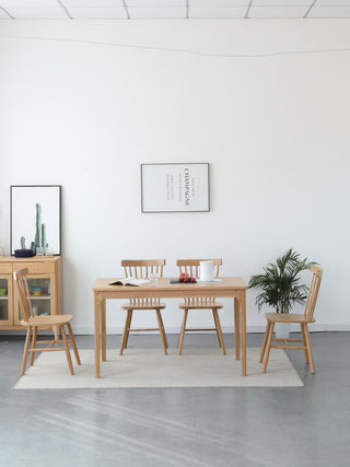 oak wood marco solid wood dining table elegance