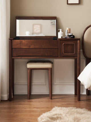 oak wood monty vanity chair elegance