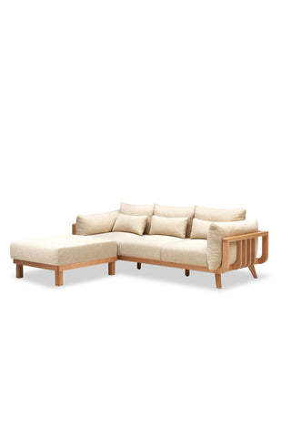oak wood zuri sofa japandi