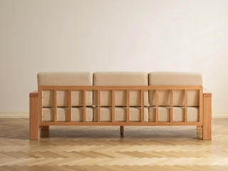 oaky l shape wooden living room sofa