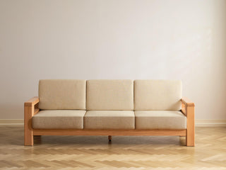 oaky l shape wooden sofa oak