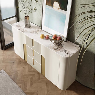 orta storage sideboard fluted drawers modern design