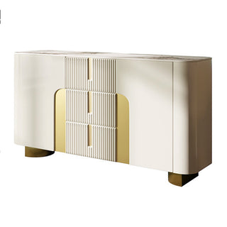 orta storage sideboard three fluted drawers access