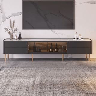 otis tv console with high quality stone top
