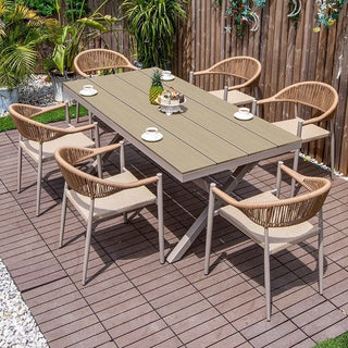 outdoor dining table allegro style