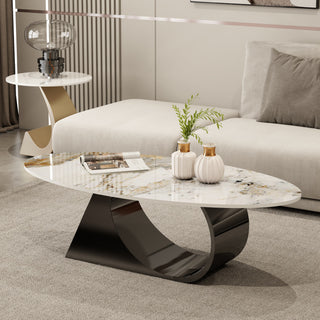 oval coffee table roma