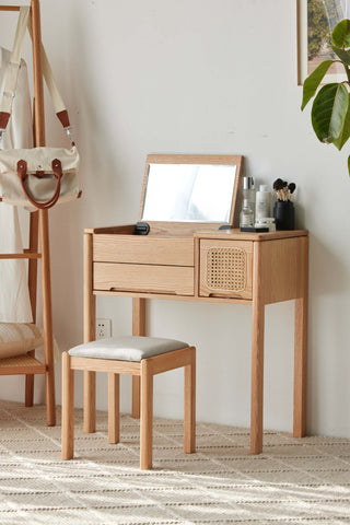 pisto dressing table with flip up mirror