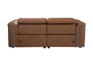 power reclining leather sofa silvana