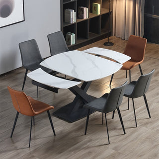pura white extendable dining table