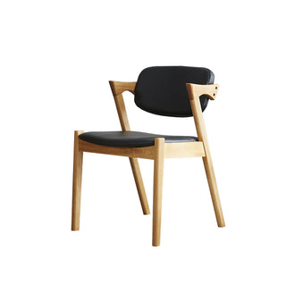 raul solid wood chair dark grey option
