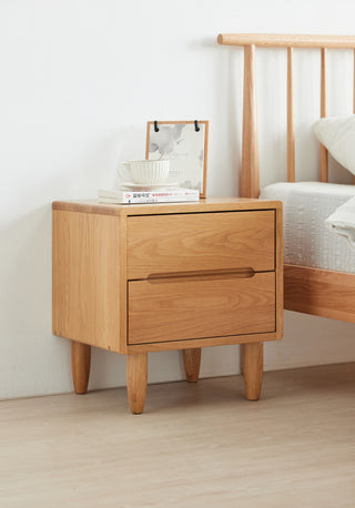refined orbet solid wood nightstand