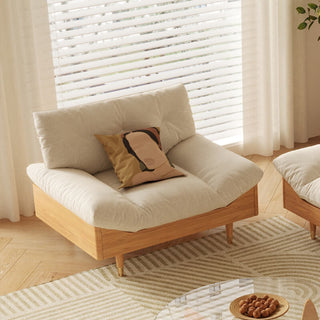 ria elegant 3 seater wooden sofa