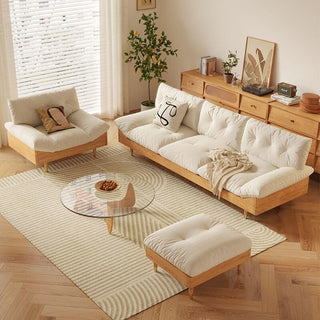 ria premium 3 seater wooden sofa