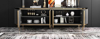 Rina	Grey TV Stand