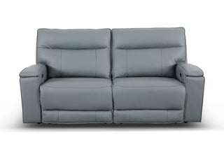 roland 2 seater leather recliner sofa premium leather