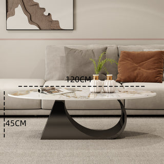 roma oval coffee table living room