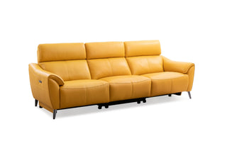 roslyn 4 seater leather recliner sofa