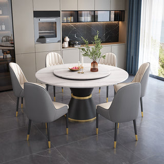 round sintered stone dining table martin luxury base
