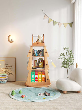 rufi multi functional children bookshelf tree design